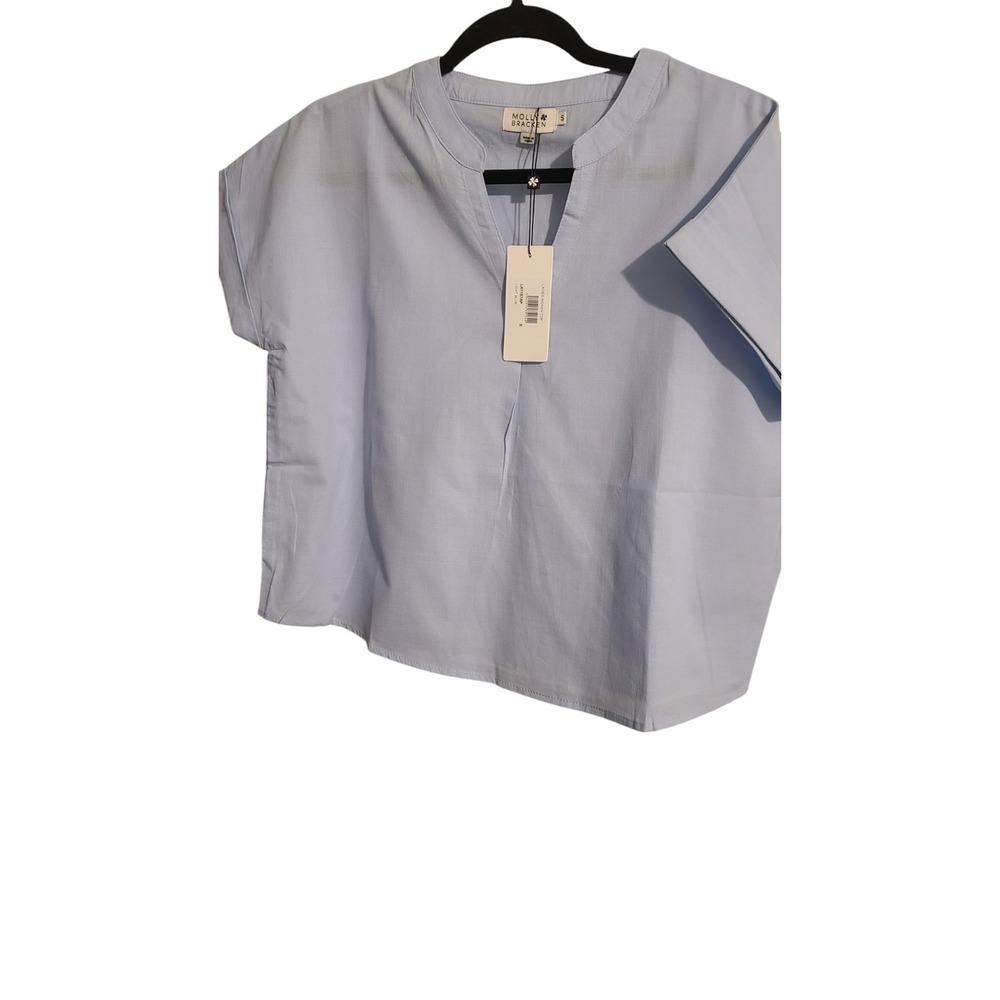 Molly Bracken Anthropologie Blouse Crop Top Medium spring summer casual